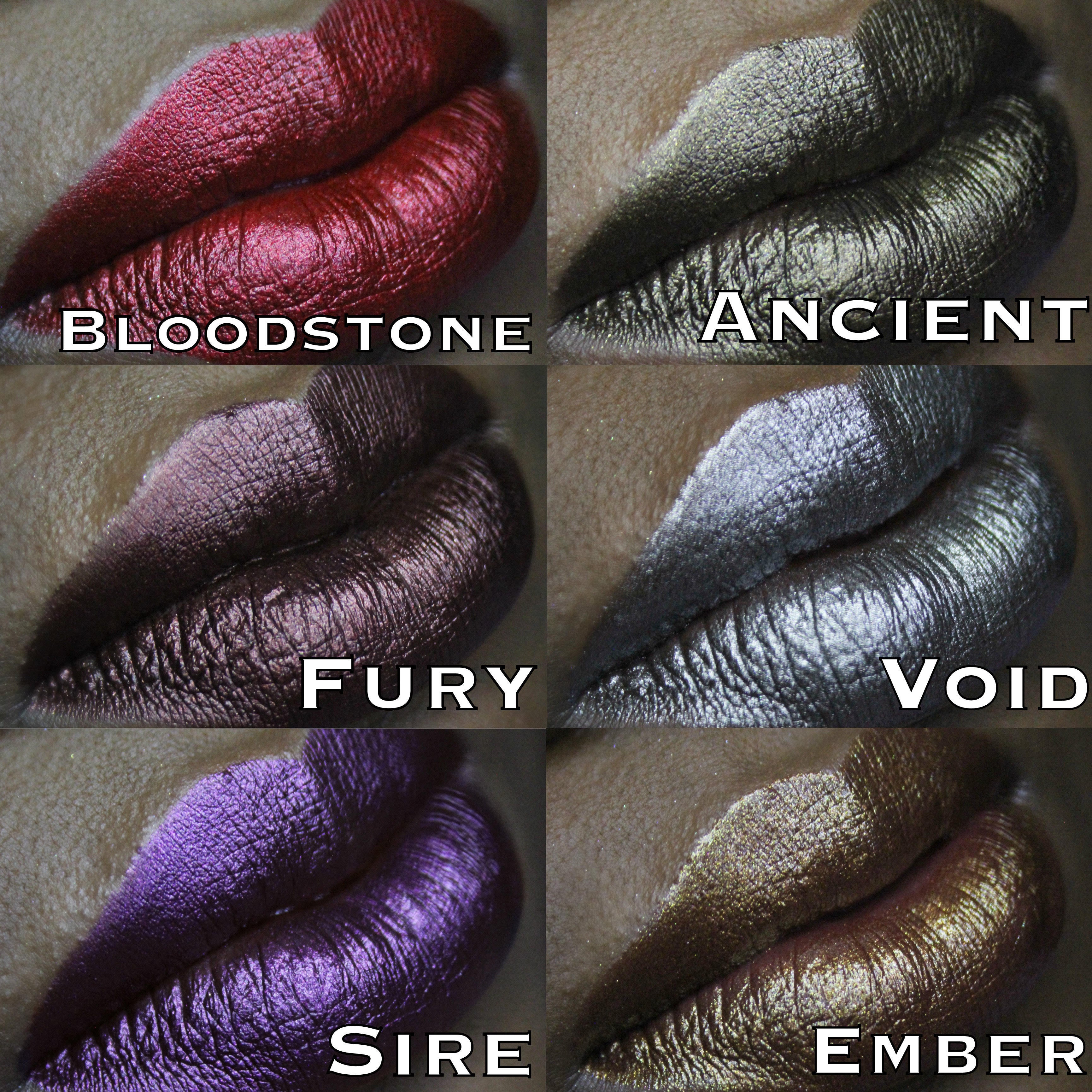 Menacing Metals Lipsticks